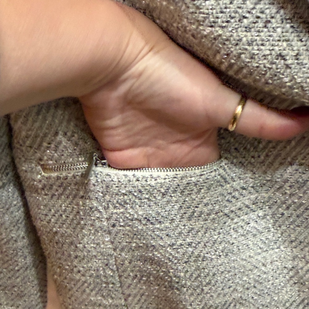 Lafayette 148 New York Textured Gray Blazer size 8 - Picture 6 of 11